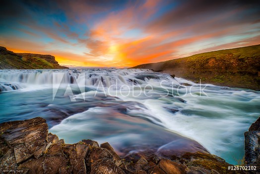 Picture of Gulfoss falls Iceland